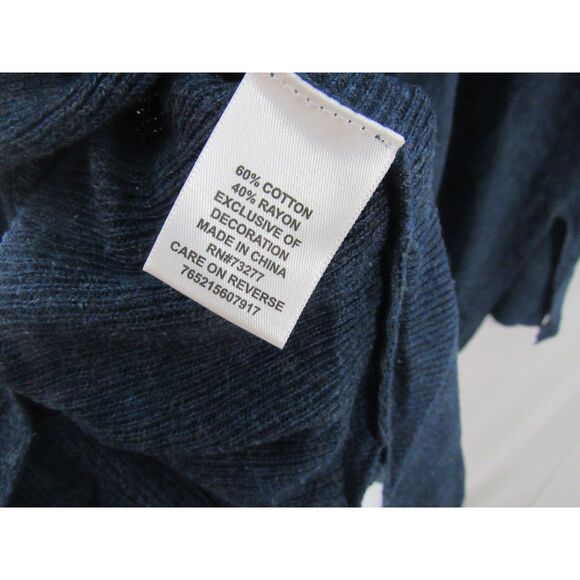 ELLE Blue Bow-Back Sweater – Size XXL - Picture 4 of 5